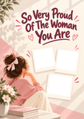 Load image into Gallery viewer, Proud Woman You Are Multiple Photo Upload Congratulations Card for Daughter
