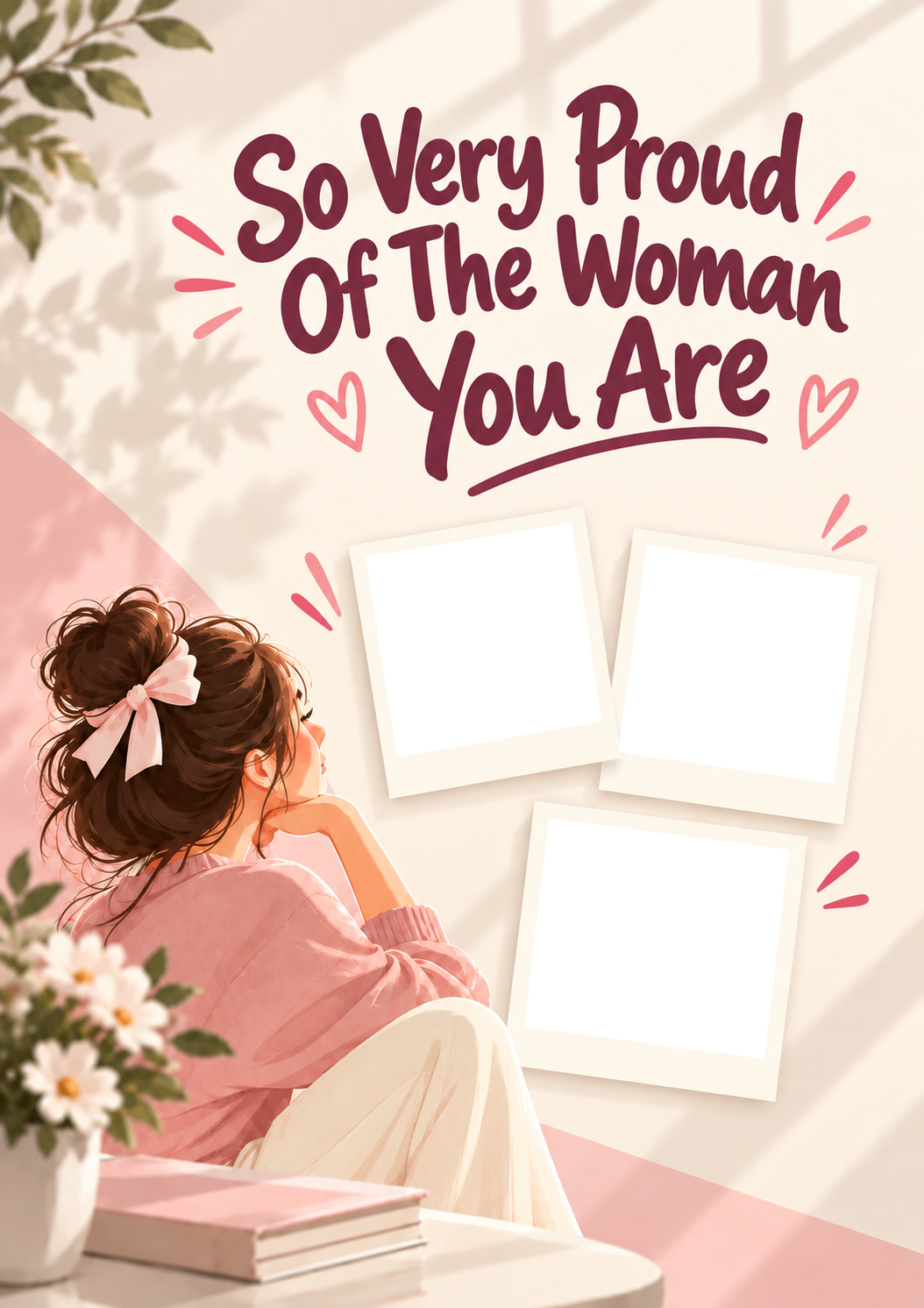 Proud Woman You Are Multiple Photo Upload Congratulations Card for Daughter