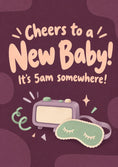 Load image into Gallery viewer, Funny It's 5am Somewhere New Baby Card for Couple
