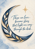 Load image into Gallery viewer, Celestial Moon and Stars Sympathy Card for Grandma
