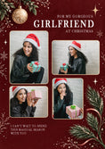 Load image into Gallery viewer, Gorgeous Girlfriend Festive Photo Upload Christmas Card for Her

