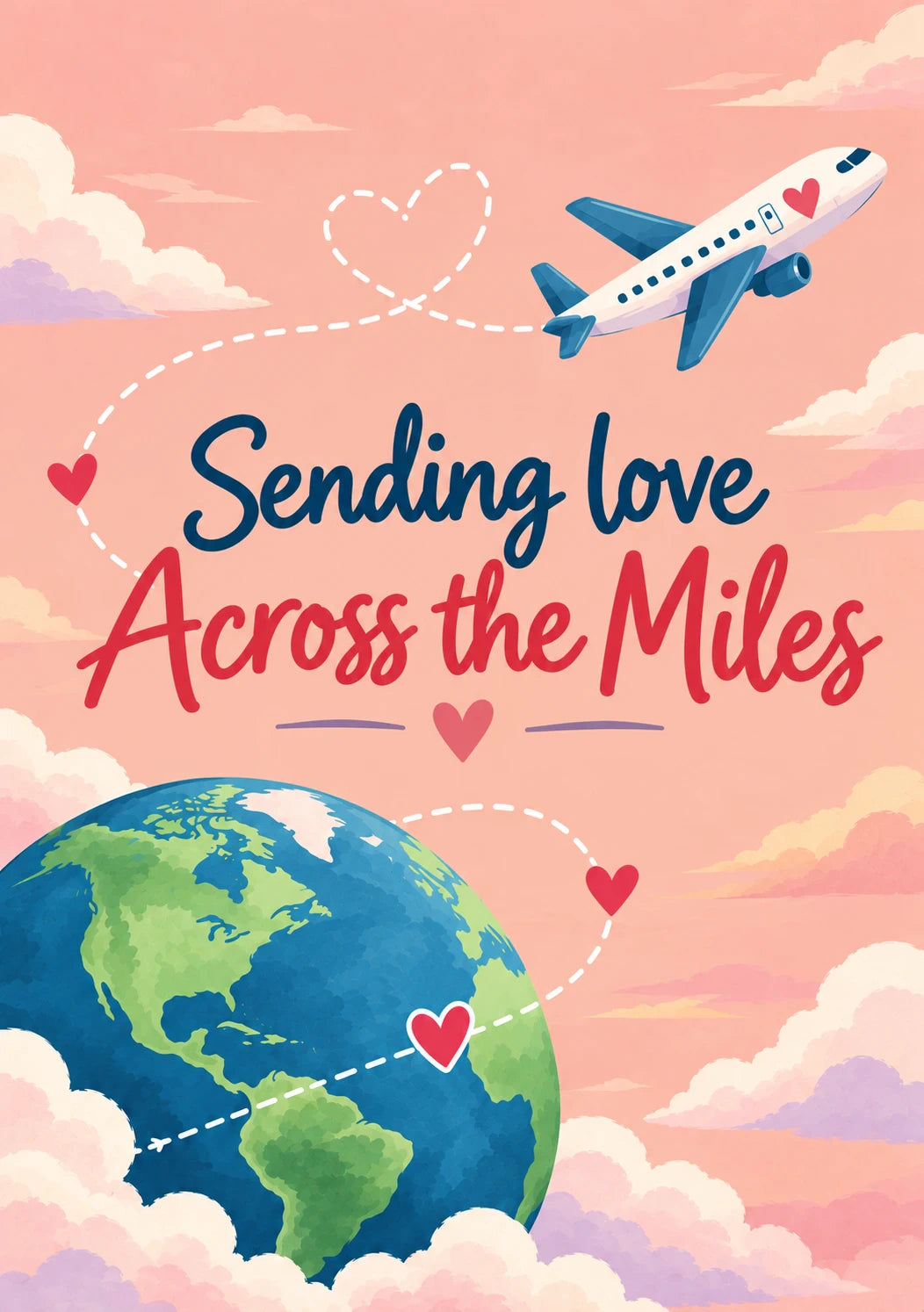Sending Love Across the Miles Christmas Card for Niece