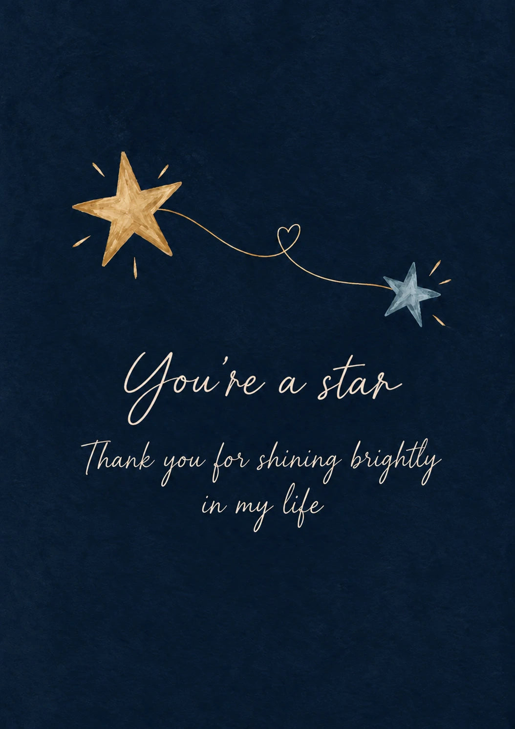 You're a Star Shining Brightly Best Friend Birthday Card