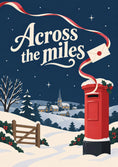 Load image into Gallery viewer, Across the Miles Red Postbox Christmas Card for Granddaughter
