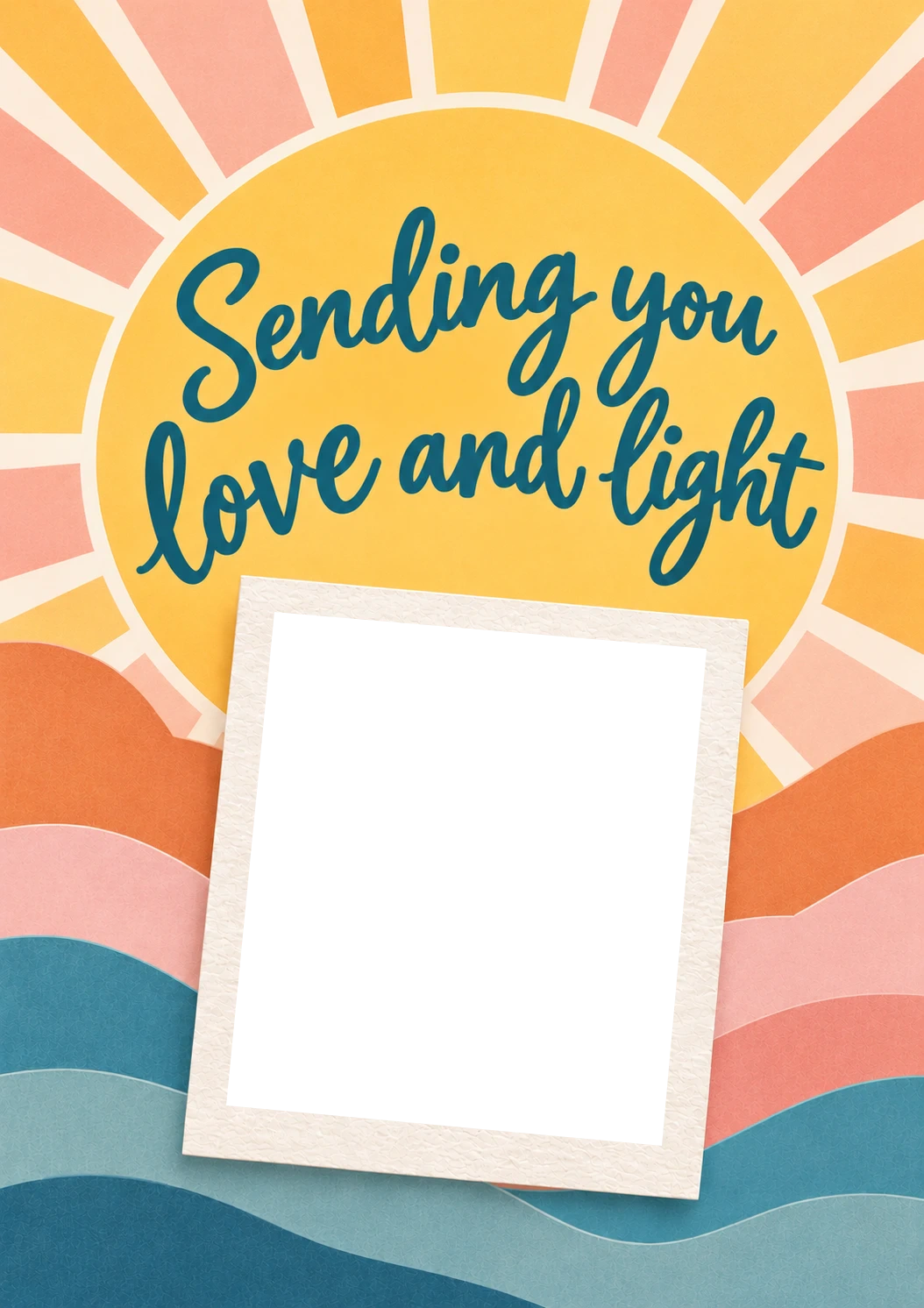 Sending You Love and Light Photo Upload Sympathy Card for Sister In Law