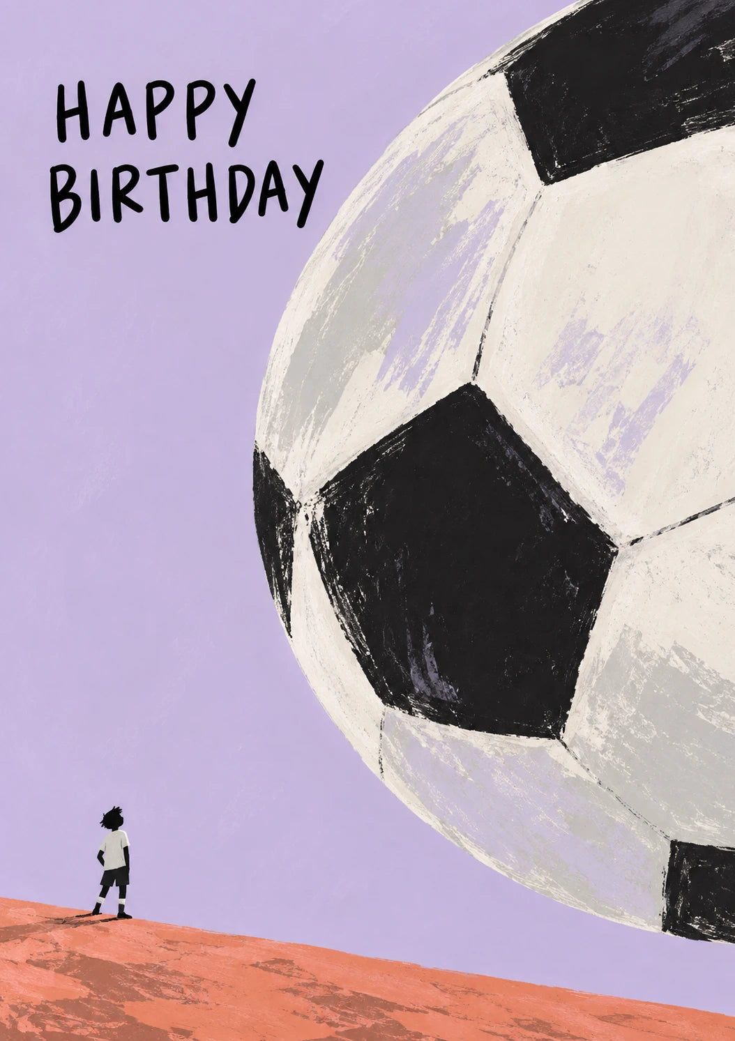 Giant Football Boy Birthday Card for Him