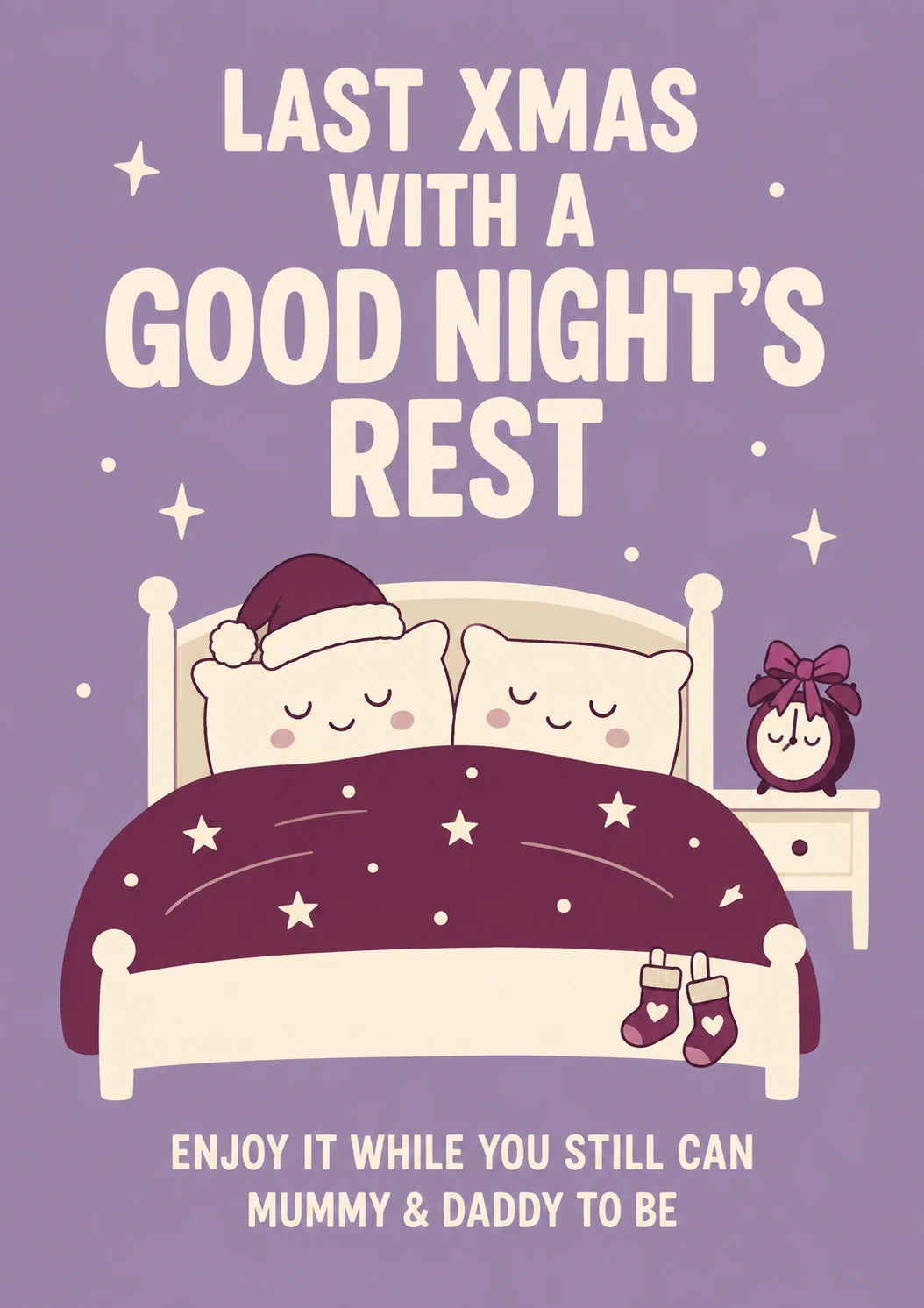 Funny Last Xmas Good Night's Rest Parents Christmas Card