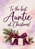 Load image into Gallery viewer, From the Heart Watercolour Christmas Card for Auntie
