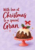 Load image into Gallery viewer, From the Heart Christmas Pudding Christmas Card for Gran
