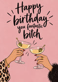 Load image into Gallery viewer, Funny Martini Cocktail Toast Happy Birthday Card for Her
