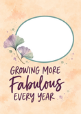 Load image into Gallery viewer, Growing More Fabulous Photo Upload Friendship Card for Best Friend
