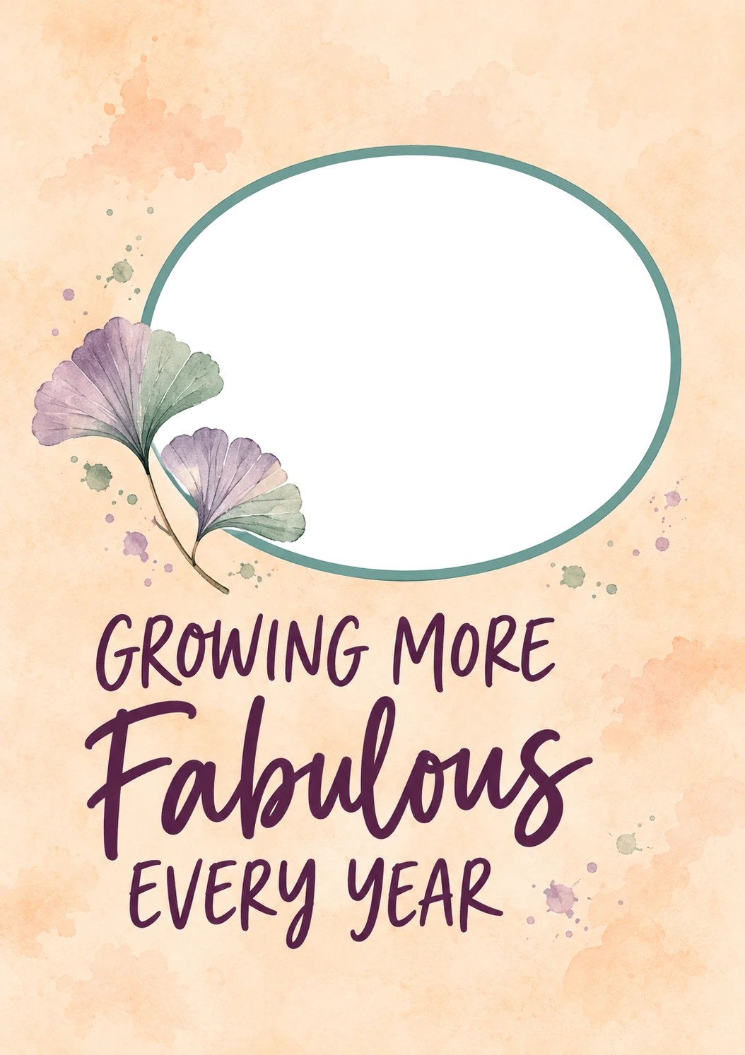 Growing More Fabulous Photo Upload Friendship Card for Best Friend
