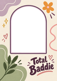 Load image into Gallery viewer, Total Baddie Empowering Photo Upload Friendship Card for Best Friend
