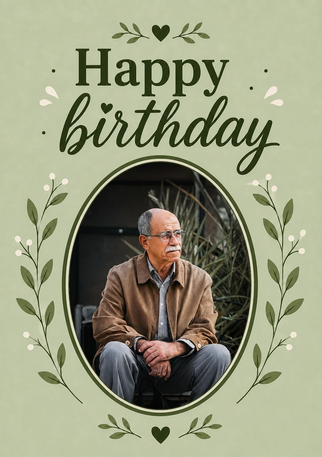 Birthdays - Personalised Card — with punch holes