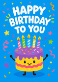 Load image into Gallery viewer, Birthdays - Personalised Card — with punch holes
