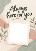 Load image into Gallery viewer, Always Here for You Photo Upload Sympathy Card for Sister In Law
