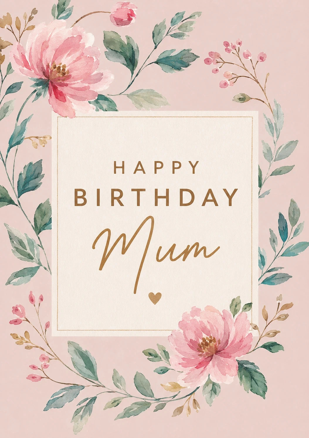 Birthdays - Personalised Card — with punch holes