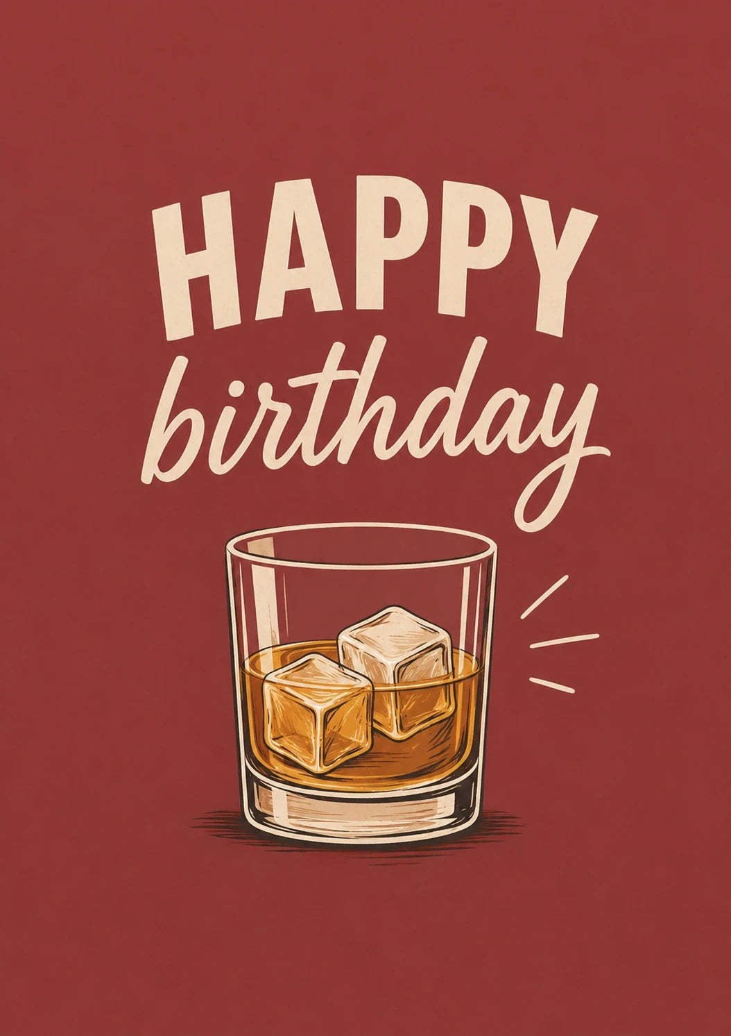 Birthdays - Personalised Card — with punch holes