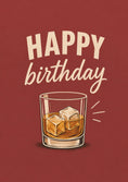 Load image into Gallery viewer, Whisky Glass on the Rocks 50th Birthday Card for Him
