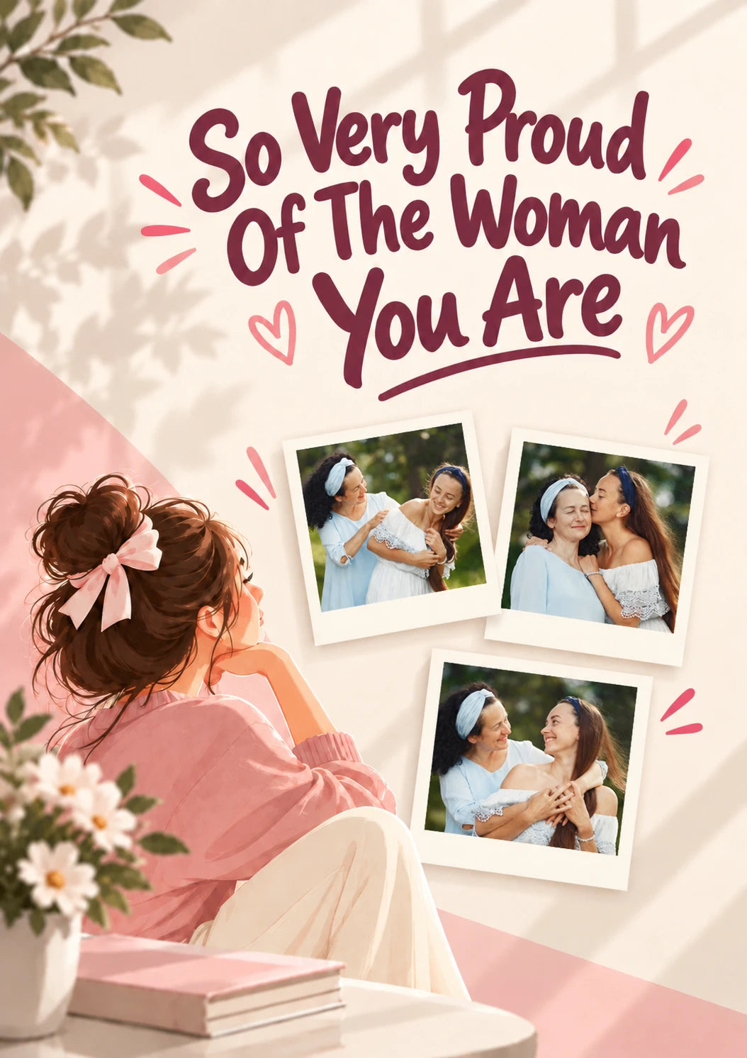 Proud Woman You Are Multiple Photo Upload Congratulations Card for Daughter