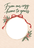 Load image into Gallery viewer, Cozy Home Photo Frame Across the Miles Christmas Card for Cousin
