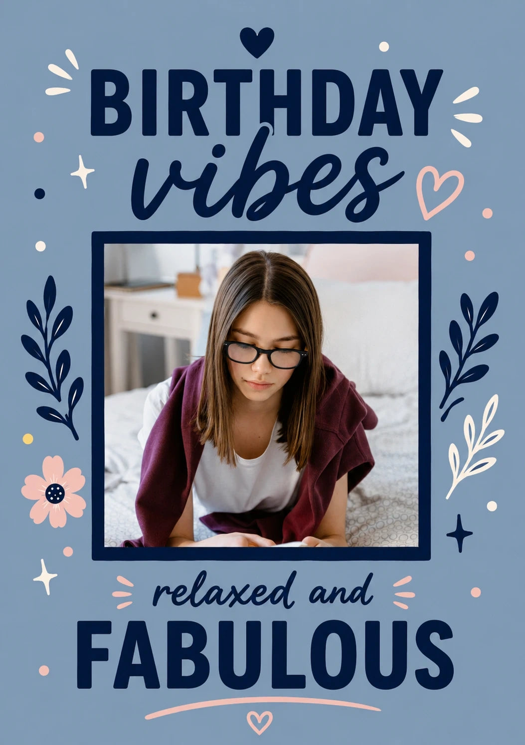 Birthdays - Personalised Card — with punch holes