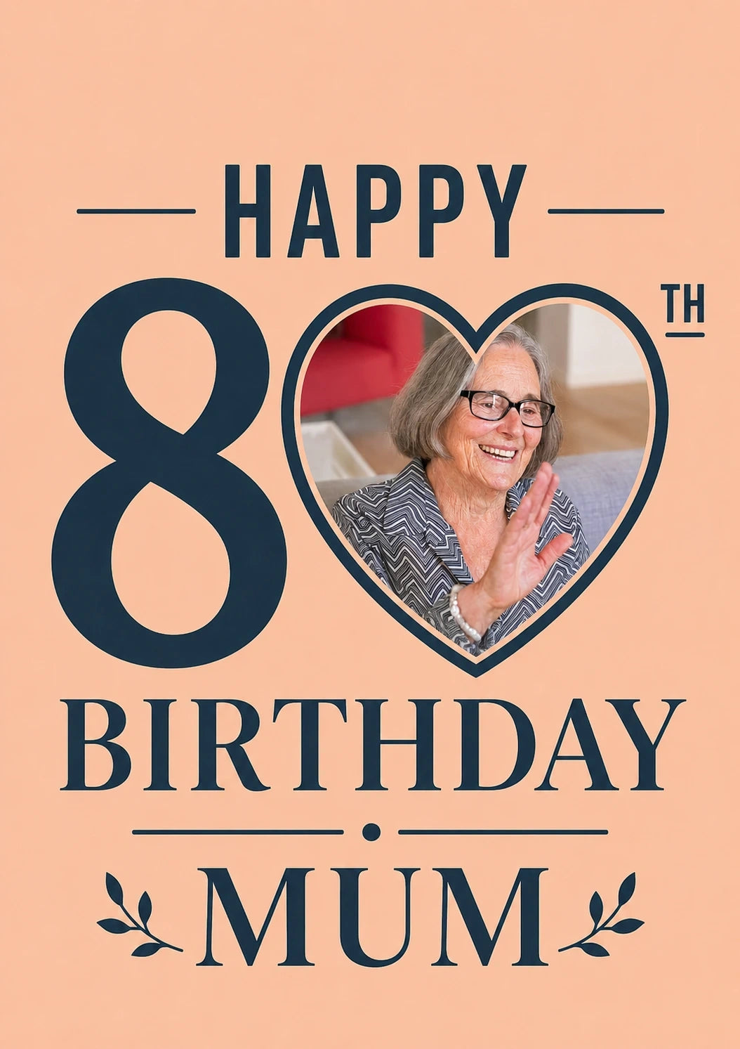 Birthdays - Personalised Card — with punch holes