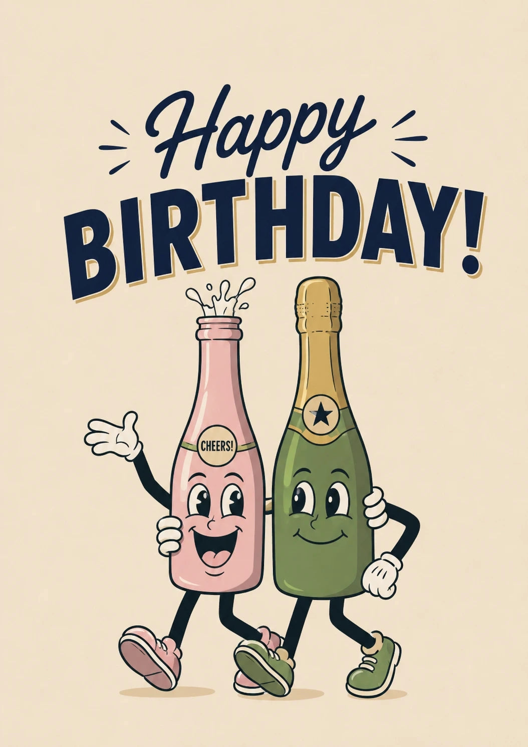Birthdays - Personalised Card — with punch holes