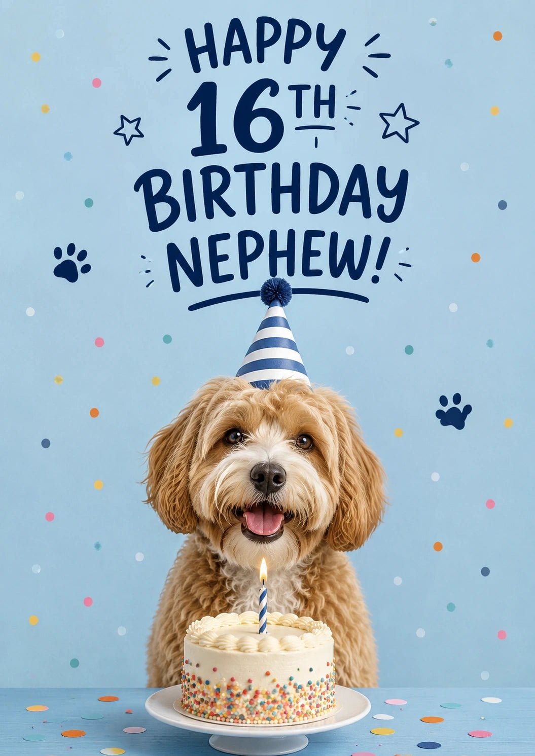 Birthdays - Personalised Card — with punch holes
