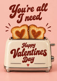 Load image into Gallery viewer, Valentine's day - Personalised Card — with punch holes
