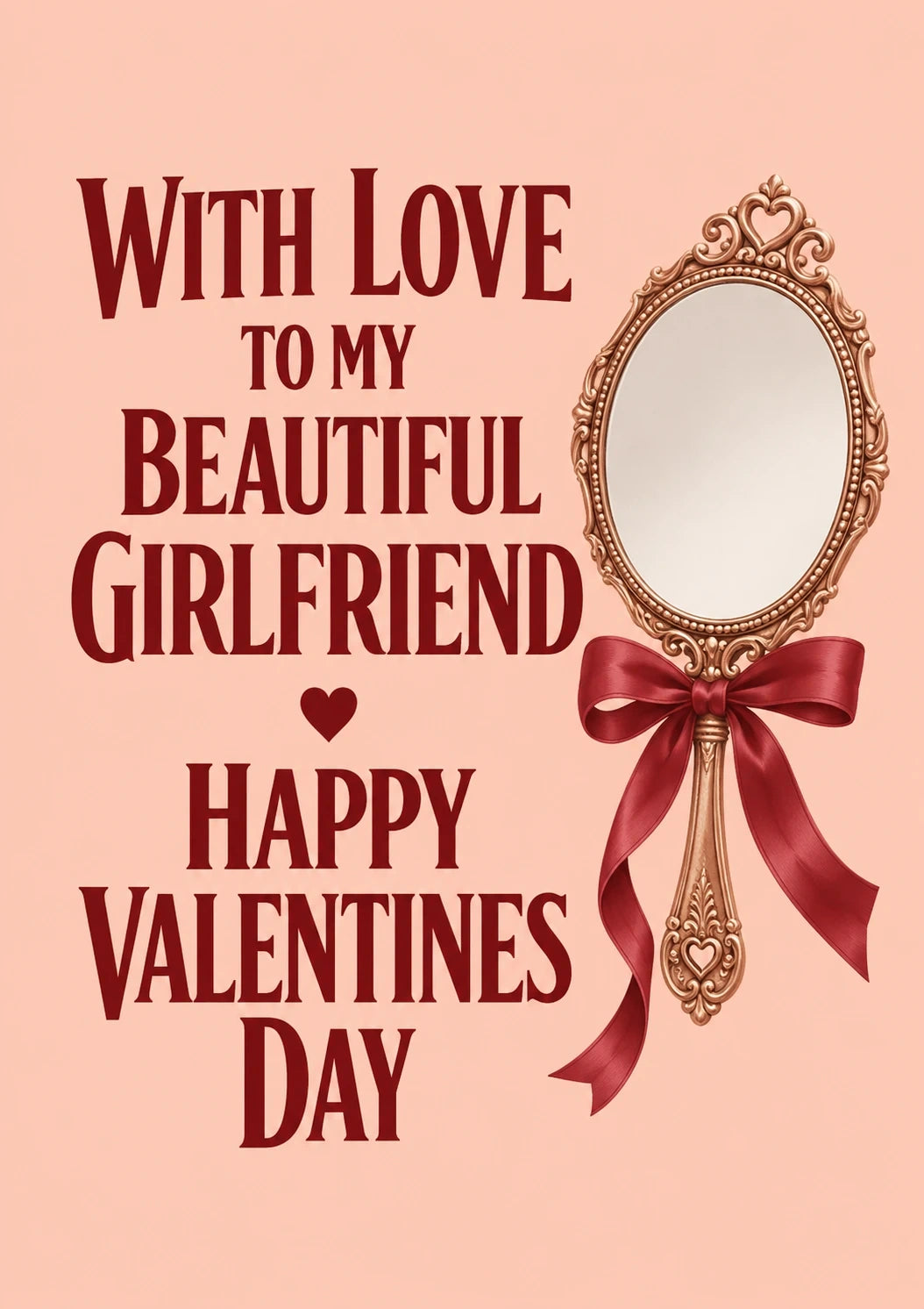 Valentine's day - Personalised Card — with punch holes