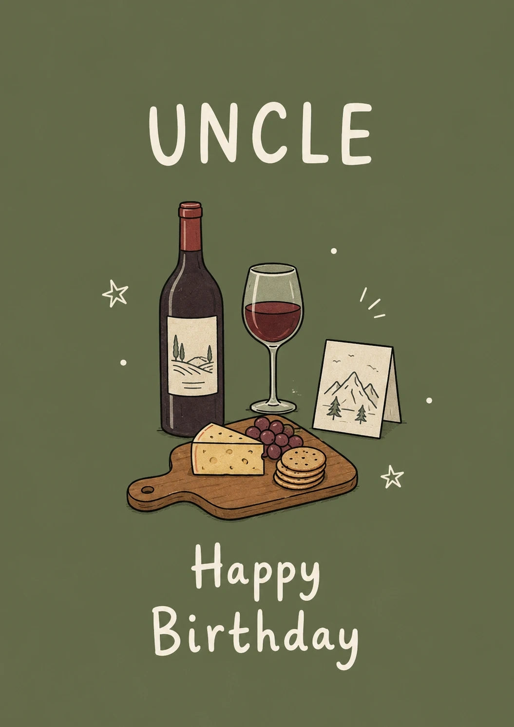 Birthdays - Personalised Card — with punch holes
