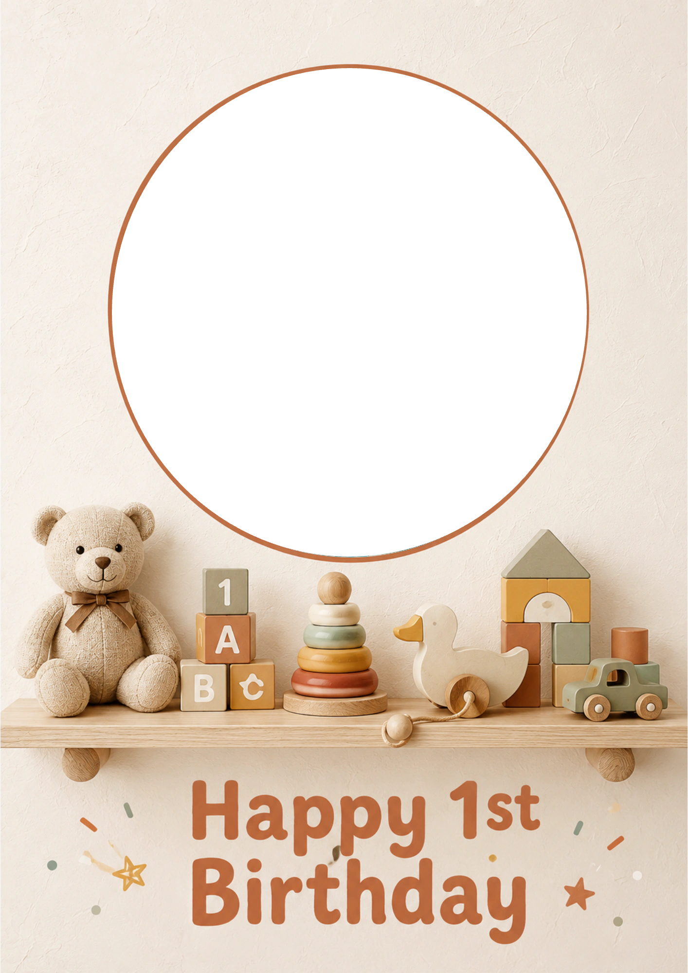 Birthdays - Personalised Card — with punch holes
