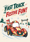Load image into Gallery viewer, Christmas - Personalised Card — with punch holes
