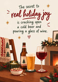 Load image into Gallery viewer, Christmas - Personalised Card — with punch holes
