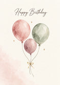 Load image into Gallery viewer, Birthdays - Personalised Card — with punch holes
