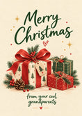 Load image into Gallery viewer, Christmas - Personalised Card — with punch holes
