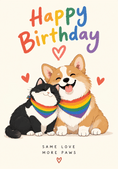 Load image into Gallery viewer, Birthdays - Personalised Card — with punch holes
