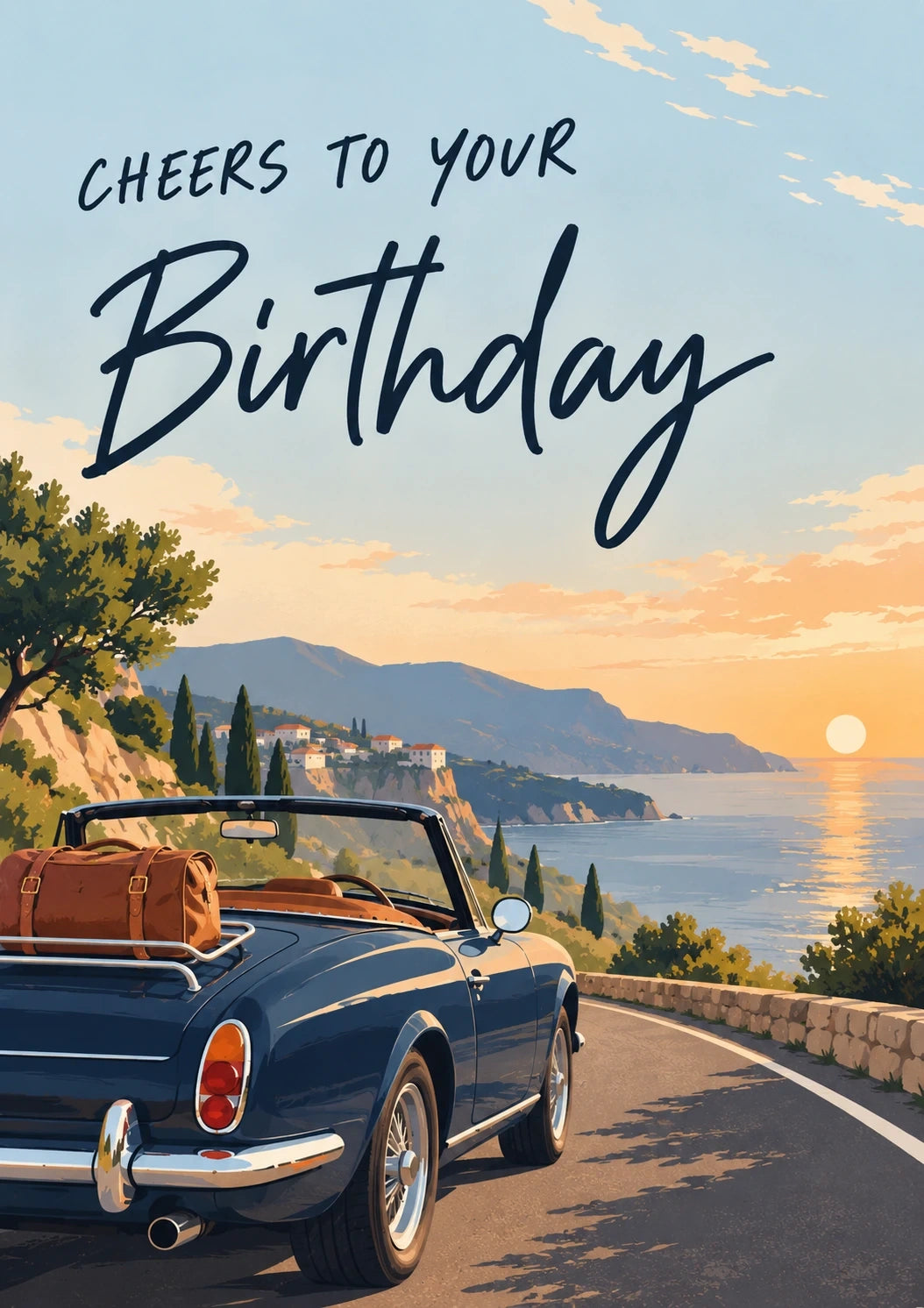 Birthdays - Personalised Card — with punch holes