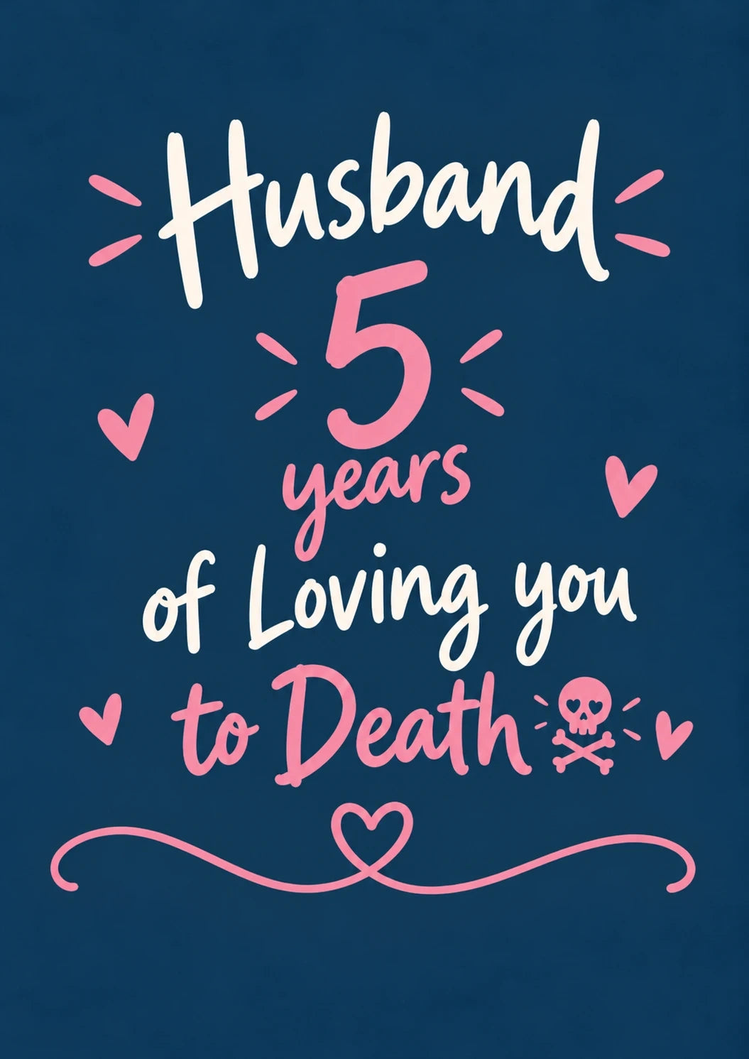 Anniversary - Personalised Card — with punch holes