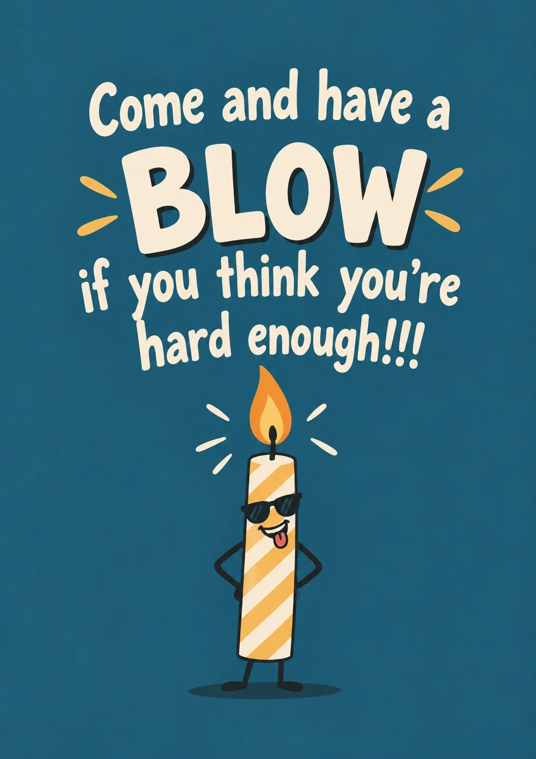 Birthdays - Personalised Card — with punch holes