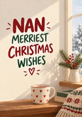 Load image into Gallery viewer, Christmas - Personalised Card — with punch holes
