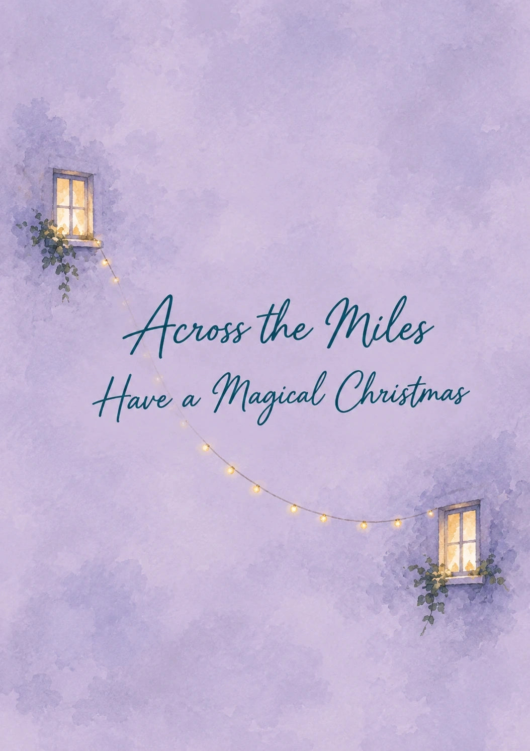 Christmas - Personalised Card — with punch holes
