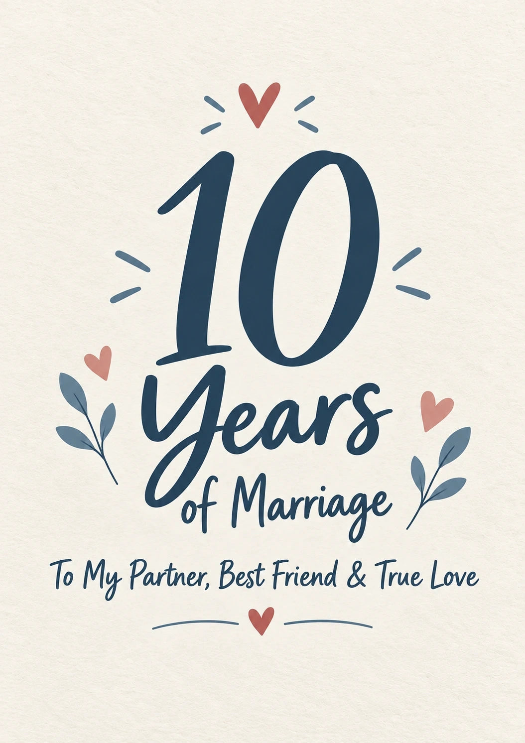 Anniversary - Personalised Card — with punch holes