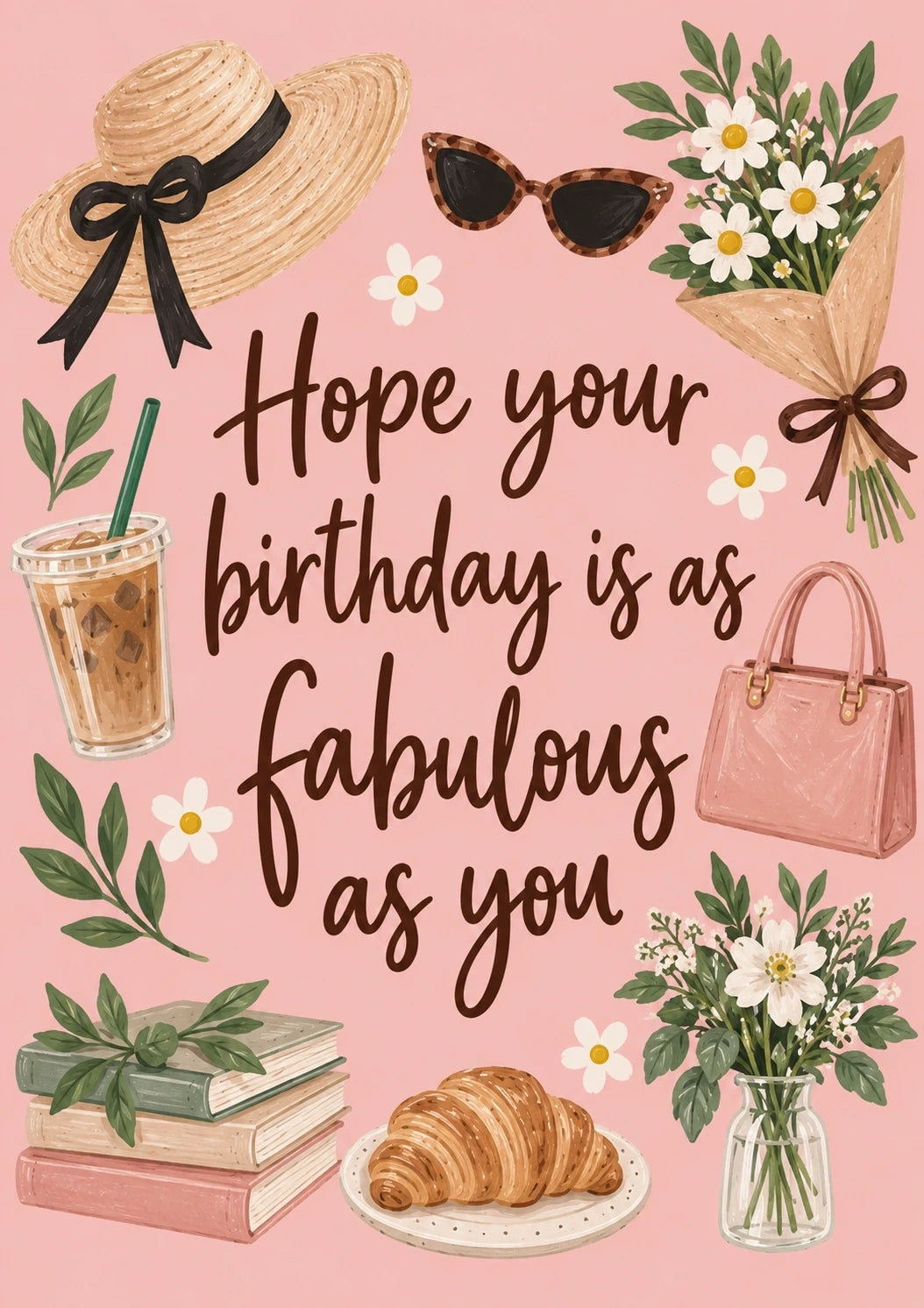 Birthdays - Personalised Card — with punch holes