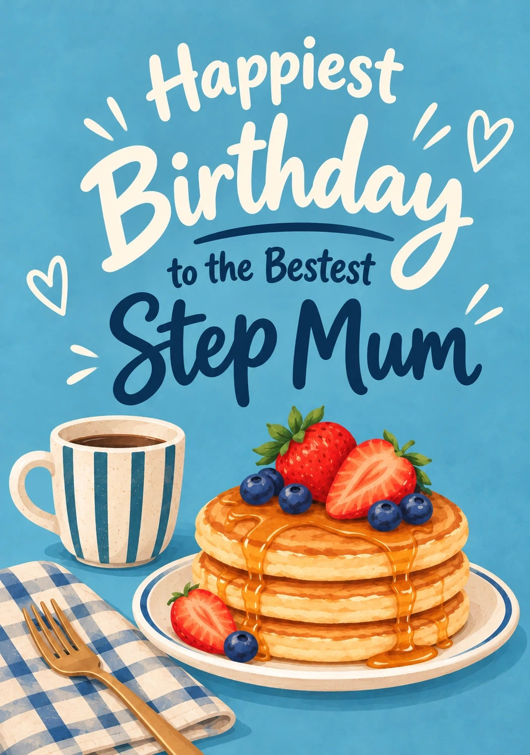 Birthdays - Personalised Card — with punch holes