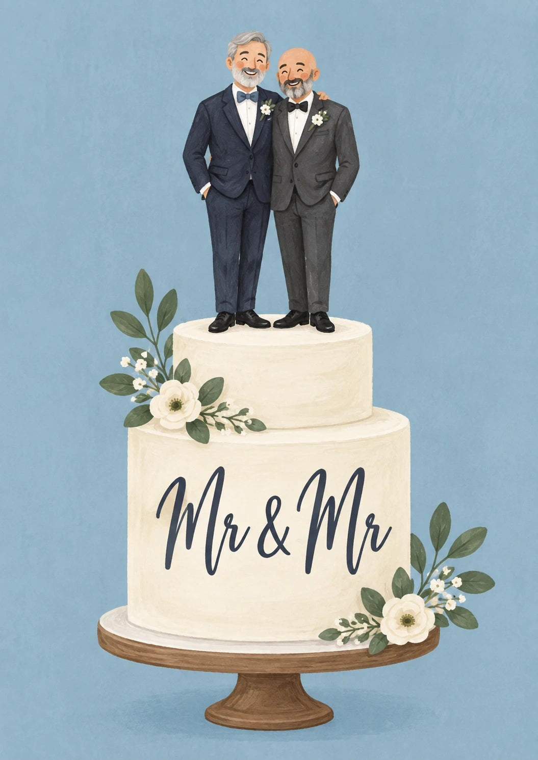 Weddings - Personalised Card — with punch holes