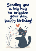 Load image into Gallery viewer, Birthdays - Personalised Card — with punch holes
