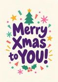 Load image into Gallery viewer, Christmas - Personalised Card — with punch holes
