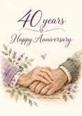 Load image into Gallery viewer, Anniversary - Personalised Card — with punch holes
